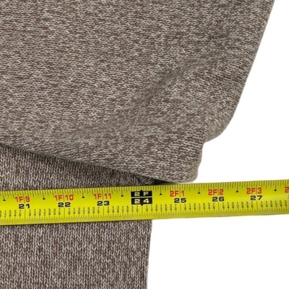 St Johns Bay Sweater Crew Neck Long Sleeve Beige Marled Cotton Pullover Size XL - Picture 8 of 14
